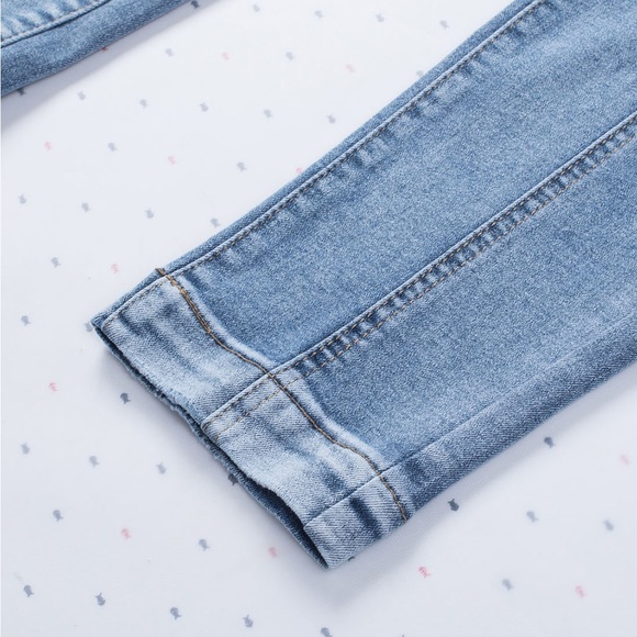 🎄Button Fly Center Seam High Rise Jeans - Picture 9 of 9